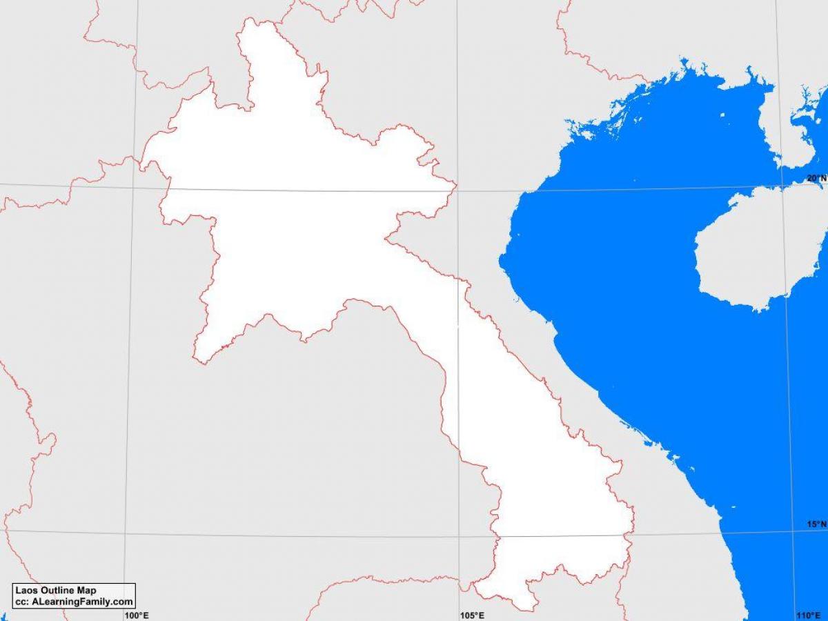 Karta över laos översikt