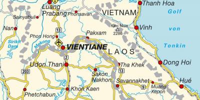 Flygplatser i laos karta