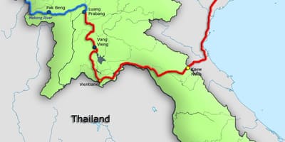 Mekongfloden i laos karta